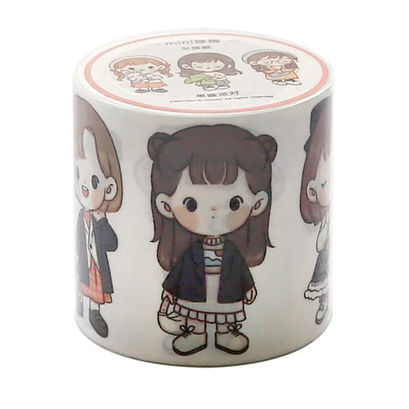Cartoon Girls And Boys Wears Roll Stationery Washi Tape Scrapbooking Paper Stickers DIY Craft Adhesive Decoration Supplies Label
Cartoon Girls And Boys Wears Roll Stationery Washi Tape Scrapbooking Paper Stickers DIY Craft Adhesive Decoration Supplies Label