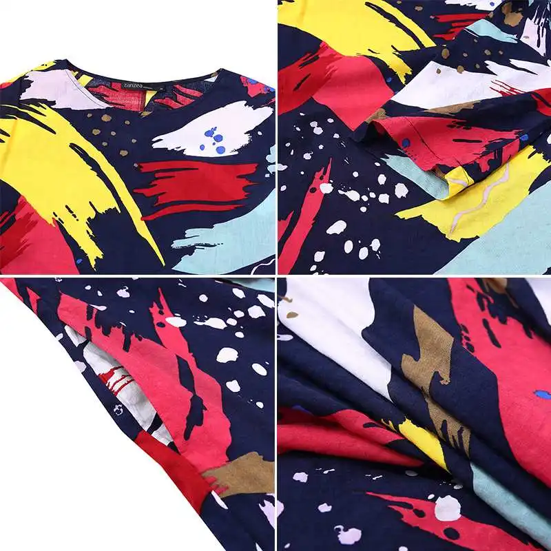 2021 Autumn Casual 3/4 Sleeve Dress ZANZEA Vintage Bohemian Printed Maxi Dress Women Long Kaftan Vestidos Sundress Plus Size
2021 Autumn Casual 3/4 Sleeve Dress ZANZEA Vintage Bohemian Printed Maxi Dress Women Long Kaftan Vestidos Sundress Plus Size