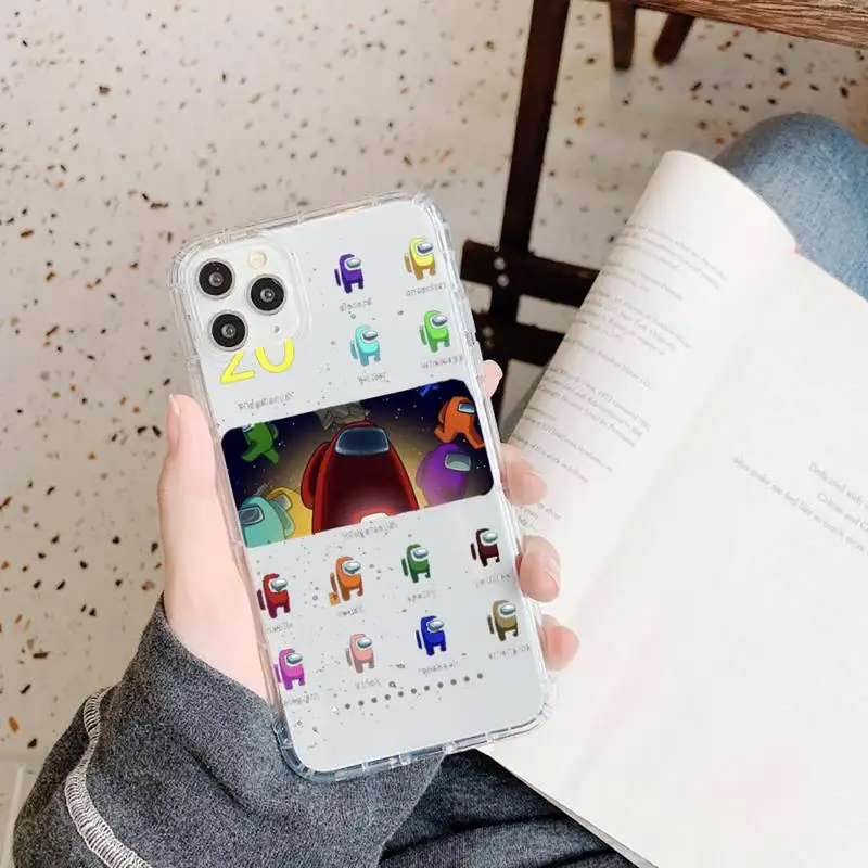 Cute cartoon Among Us game Phone Case Transparent for iPhone 11 12 mini pro XS MAX 8 7 6 6S Plus X 5S SE 2020 XR
Cute cartoon Among Us game Phone Case Transparent for iPhone 11 12 mini pro XS MAX 8 7 6 6S Plus X 5S SE 2020 XR