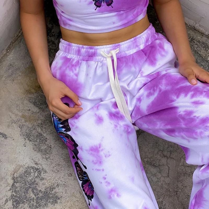OneLineFox Butterfly Tie Dye Print Sweatpants Women Loose High Waist Track Pants Capris Fashion Stretch Lady Summer Long Trouser
OneLineFox Butterfly Tie Dye Print Sweatpants Women Loose High Waist Track Pants Capris Fashion Stretch Lady Summer Long Trouser