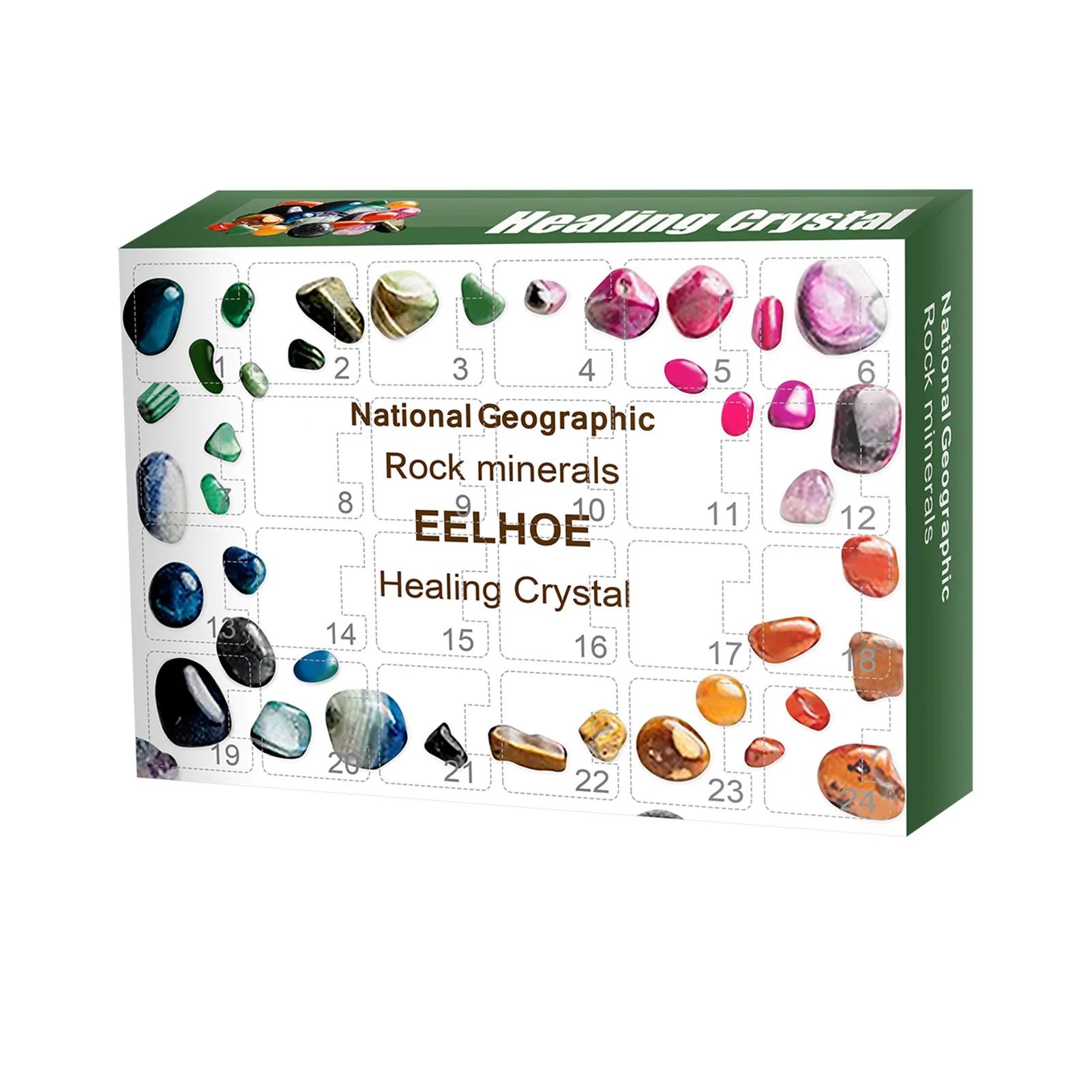 24 Grid Ore Gift Box Raw Ore Collection Christmas Advent Calendar Ore Blind Box Natural Stones Box Ore Samples Christmas Decor
24 Grid Ore Gift Box Raw Ore Collection Christmas Advent Calendar Ore Blind Box Natural Stones Box Ore Samples Christmas Decor