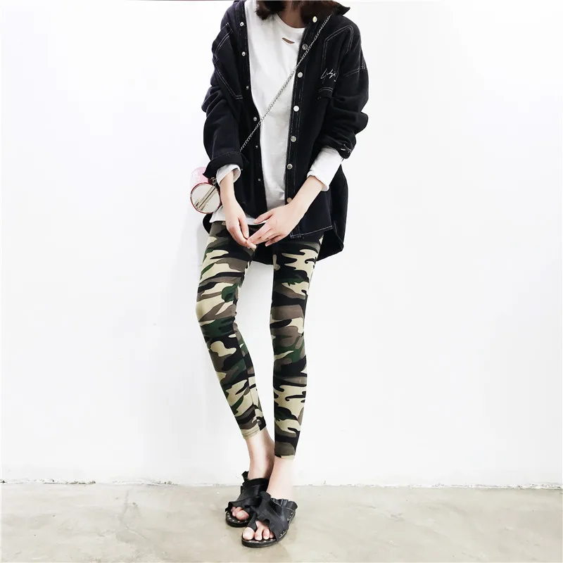 Ladies Leisure Dress leggings Girl's Garments Mix Color Camouflage Printed Women Fashion Slim High Waist Leggings Skinny Pants 
Ladies Leisure Dress leggings Girl's Garments Mix Color Camouflage Printed Women Fashion Slim High Waist Leggings Skinny Pants