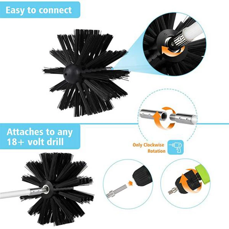14Pcs Chimney Cleaner Brush Clean Rotary System Fireplace Kit Rod Tool Set Home Kichen Cleaning Brush
14Pcs Chimney Cleaner Brush Clean Rotary System Fireplace Kit Rod Tool Set Home Kichen Cleaning Brush