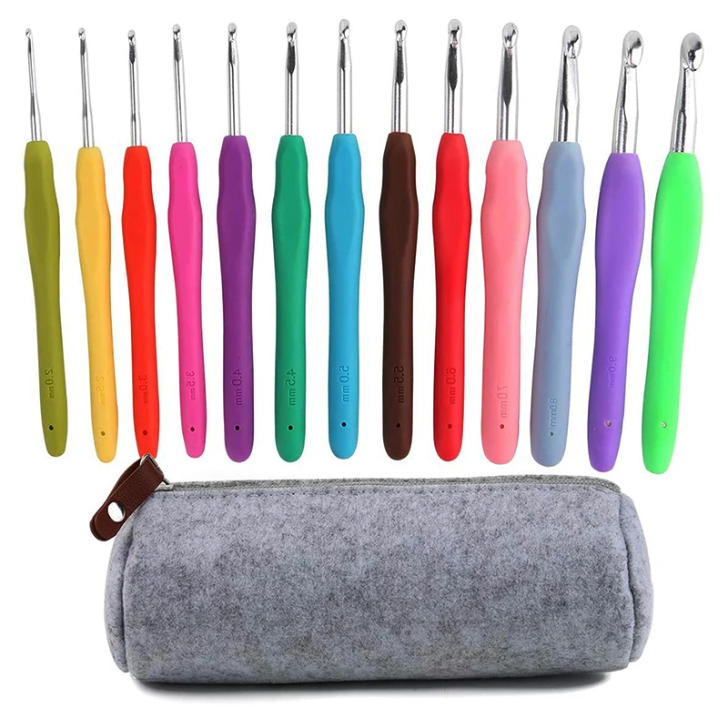 LMDZ Ergonomic Grip Soft Handles Aluminum Large Crochet Hooks for Arthritis and Beginners,2mm(B)-10mm(N) Extra Long  Knit Needle 
LMDZ Ergonomic Grip Soft Handles Aluminum Large Crochet Hooks for Arthritis and Beginners,2mm(B)-10mm(N) Extra Long  Knit Needle