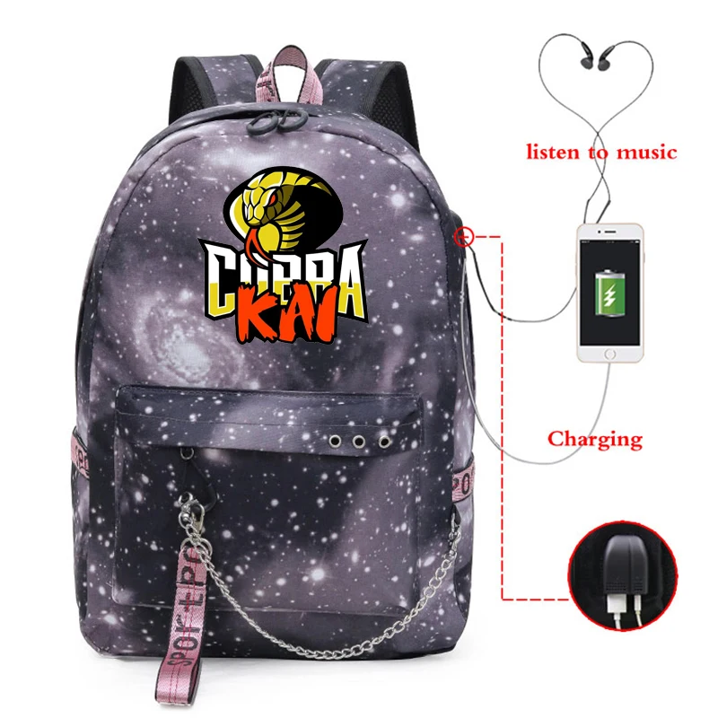 Cobra Kai School Bag Mochila Women Girls School Backpacks Bag Usb Charging Cobra Kai Laptop Shoulder Schoolbag Plecak Damski
Cobra Kai School Bag Mochila Women Girls School Backpacks Bag Usb Charging Cobra Kai Laptop Shoulder Schoolbag Plecak Damski