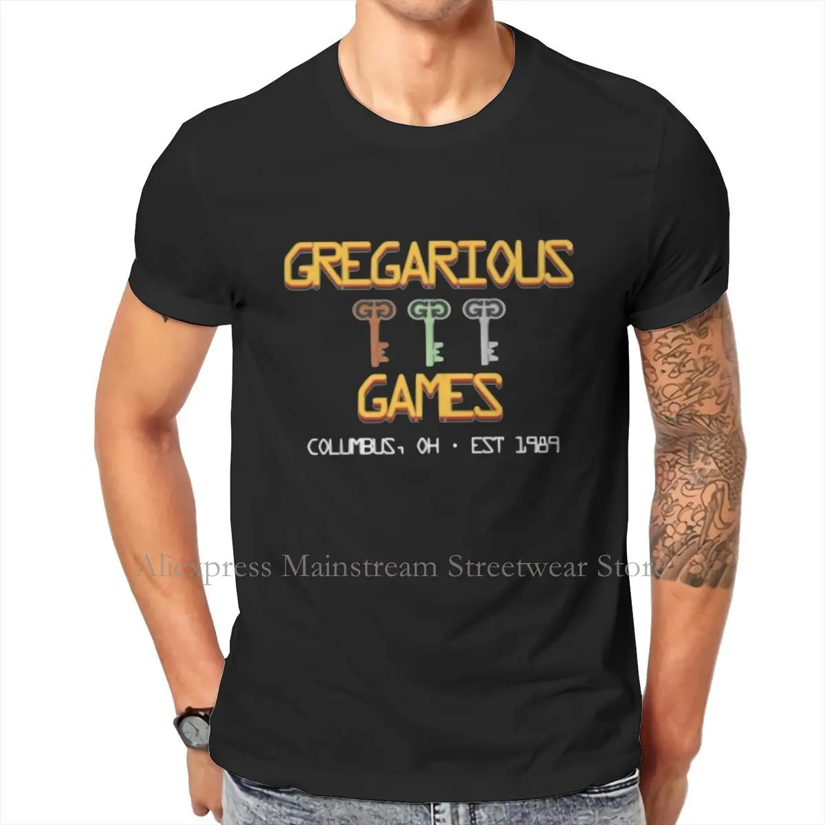 Футболка Gregarious Games Ретро Ready Player One vr, Классическая графическая большая футболка с круглым вырезом, большие продажи, мужские топы в стиле Хара...
Футболка Gregarious Games Ретро Ready Player One vr, Классическая графическая большая футболка с круглым вырезом, большие продажи, мужские топы в стиле Хара...