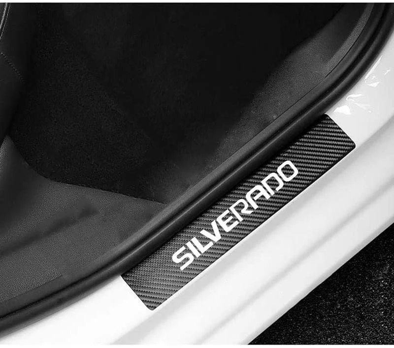 Виниловые наклейки для Chevrolet Silverado из углеродного волокна, защитная Накладка на порог двери, аксессуары для интерьера автомобиля, 4 шт.
Виниловые наклейки для Chevrolet Silverado из углеродного волокна, защитная Накладка на порог двери, аксессуары для интерьера автомобиля, 4 шт.