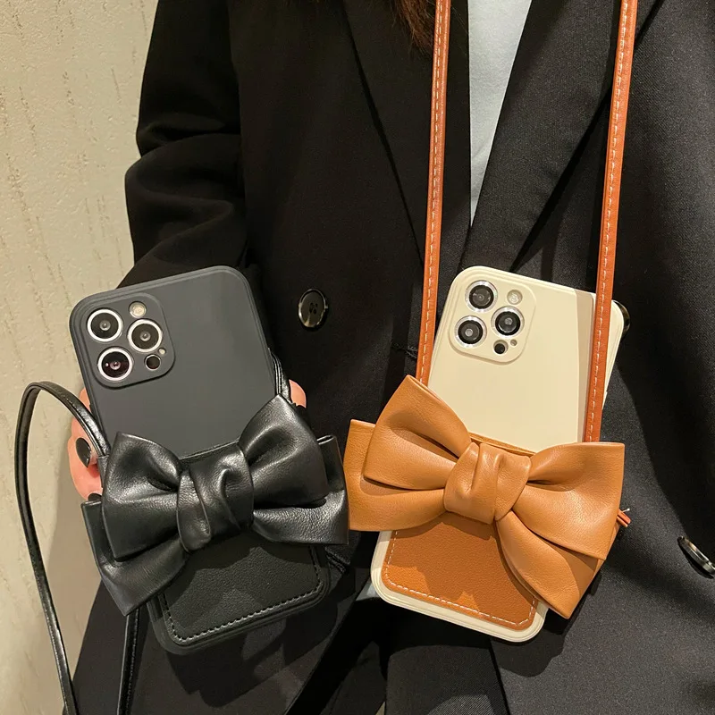 Ins Style Wind Bow Phonecover for Apple 12 13pro 11 Crossbody Mobile Phone Case for Iphone 11 Card Holder X XSMax 8plus Carcasa
Ins Style Wind Bow Phonecover for Apple 12 13pro 11 Crossbody Mobile Phone Case for Iphone 11 Card Holder X XSMax 8plus Carcasa
