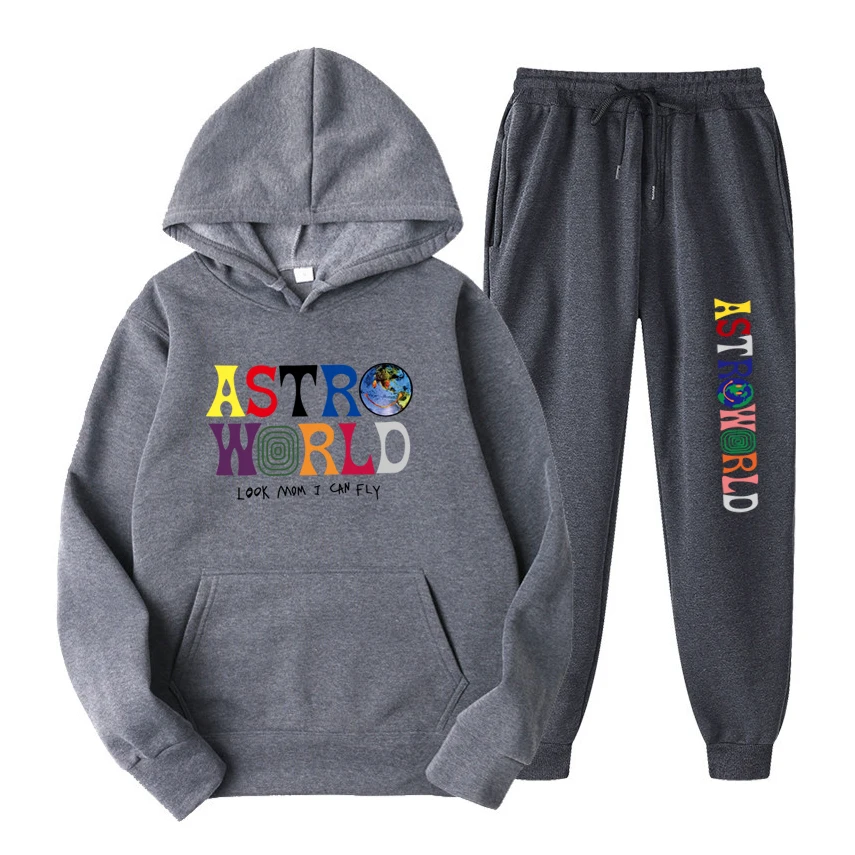 SCOTT ASTROWORLD Letter Print Pullover + Sweatpants Men's Pullover Sweatshirt Hoodie Sweatpants Sportswear Men
SCOTT ASTROWORLD Letter Print Pullover + Sweatpants Men's Pullover Sweatshirt Hoodie Sweatpants Sportswear Men