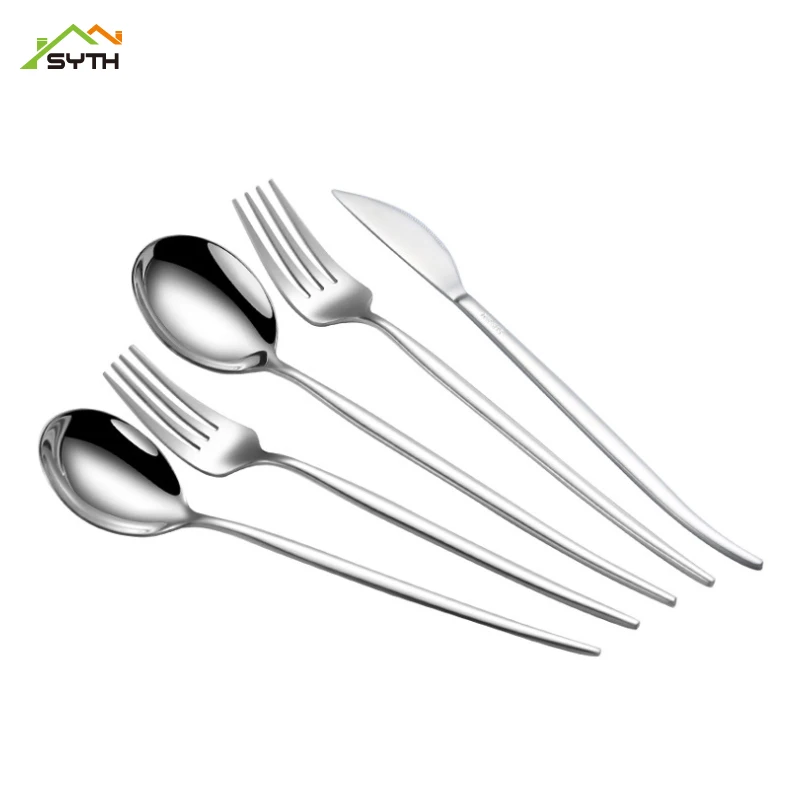 Cutlery Set Luxury Dinnerware Mirror Polishing Tableware 304 Stainless Steel Dinner Knife Fork Coffee Spoons Flatware
Cutlery Set Luxury Dinnerware Mirror Polishing Tableware 304 Stainless Steel Dinner Knife Fork Coffee Spoons Flatware