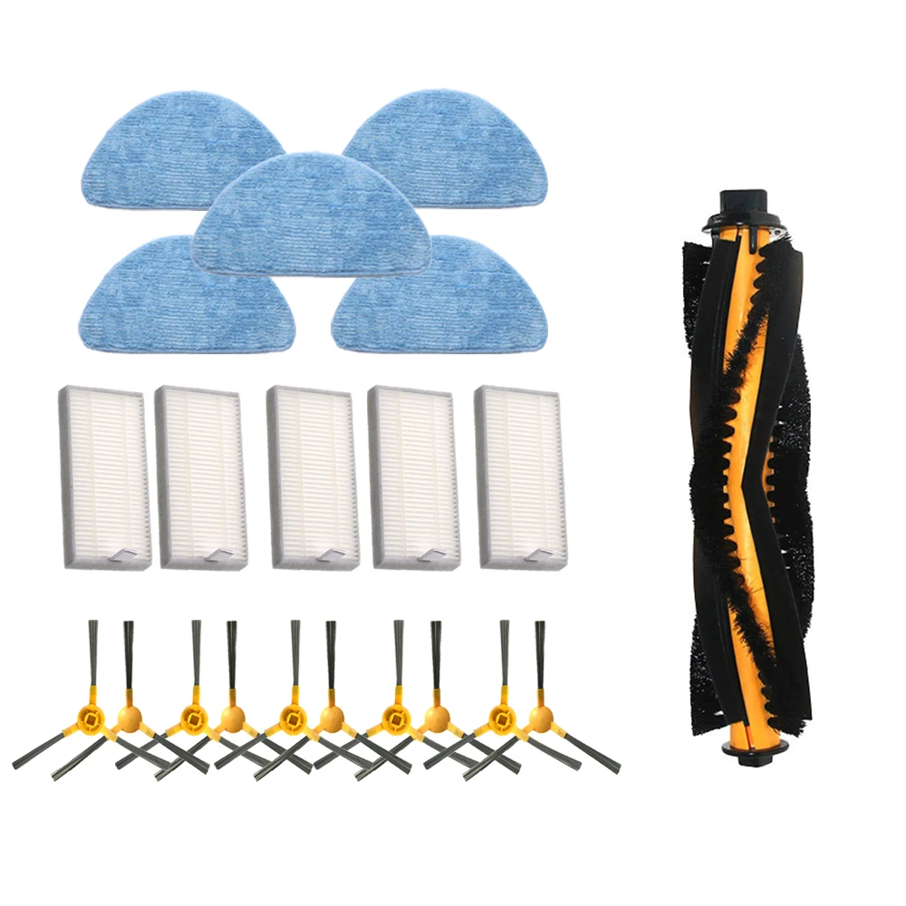 Main Roller Brush Side brushes Mop Cloths Set for Proscenic 800T 820S robot vacuum cleaner HEPA Filter replacement parts
Main Roller Brush Side brushes Mop Cloths Set for Proscenic 800T 820S robot vacuum cleaner HEPA Filter replacement parts