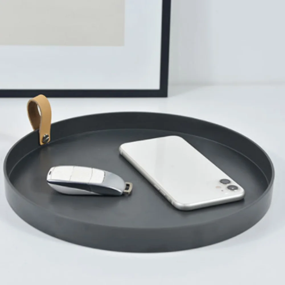 Simple Solid Color Round Storage Tray Portable Bedroom Table Decorative Cosmetics Jewelry Sundries Display Organizer
Simple Solid Color Round Storage Tray Portable Bedroom Table Decorative Cosmetics Jewelry Sundries Display Organizer