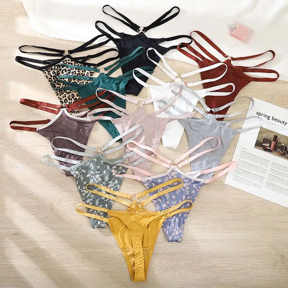 1PC New Ice Silk Sexy Briefs G-String Women Double layer Metal Ring Thong Thin Belt Female Seamless Underwear Lady Lingerie
1PC New Ice Silk Sexy Briefs G-String Women Double layer Metal Ring Thong Thin Belt Female Seamless Underwear Lady Lingerie