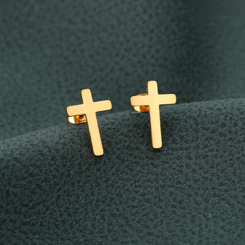 Minimalist Cross Stud Earrings For Women Pendientes Rose Gold Sliver Color Stainless Steel Earrings Charm Jewelry Birthday Gifts
Minimalist Cross Stud Earrings For Women Pendientes Rose Gold Sliver Color Stainless Steel Earrings Charm Jewelry Birthday Gifts