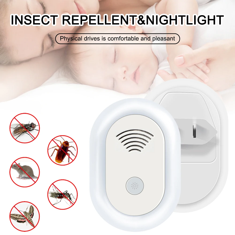 Mosquito Killer Ultrasonic Pest Repeller Electronic Mosquito Repellent Night Light Plug In Pest Control Indoor Mosquito Repeller
Mosquito Killer Ultrasonic Pest Repeller Electronic Mosquito Repellent Night Light Plug In Pest Control Indoor Mosquito Repeller