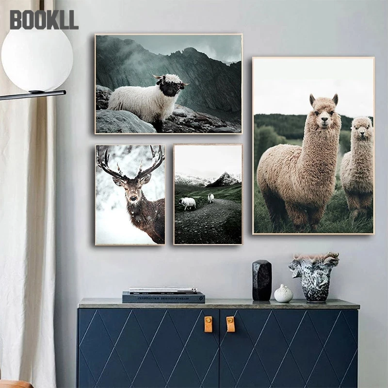 Alpaca Llama Sheep Animal Poster Nordic Style Canvas Print Landscape Art Painting Wall Picture For Modern Living Room Decoration
Alpaca Llama Sheep Animal Poster Nordic Style Canvas Print Landscape Art Painting Wall Picture For Modern Living Room Decoration