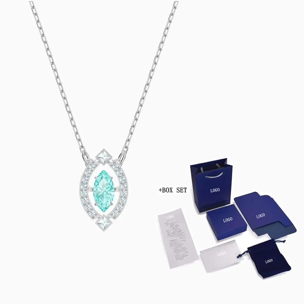 SWA Fashion New SPARKLING DANCE Platinum Necklace Shape Fresh Tone Ice Blue Crystal Ladies Luxury Jewelry Gift Free Shipping
SWA Fashion New SPARKLING DANCE Platinum Necklace Shape Fresh Tone Ice Blue Crystal Ladies Luxury Jewelry Gift Free Shipping