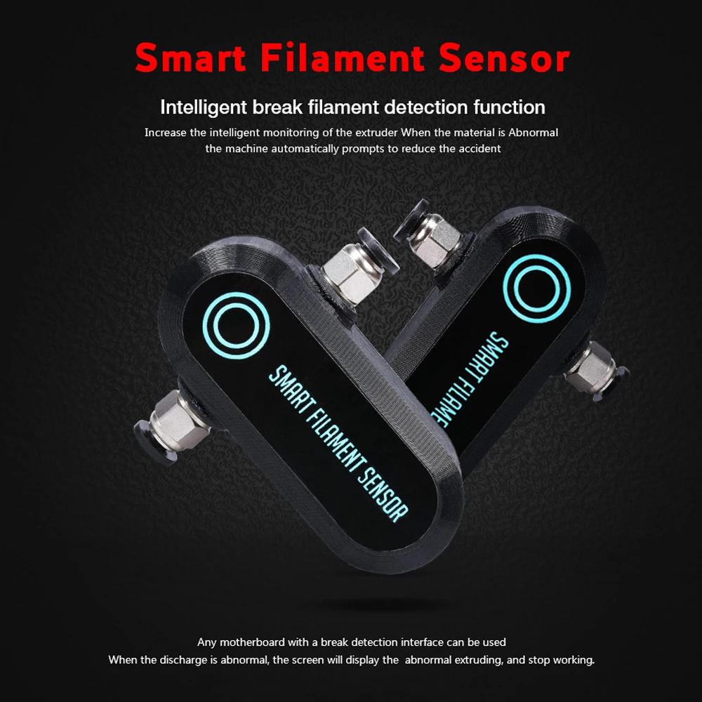 Intelligent Filament Sensor Break Detection Module BTT SFS V1.0 Filament Monitor 3D Printer Parts for SKR V1.3 Mini E3
Intelligent Filament Sensor Break Detection Module BTT SFS V1.0 Filament Monitor 3D Printer Parts for SKR V1.3 Mini E3