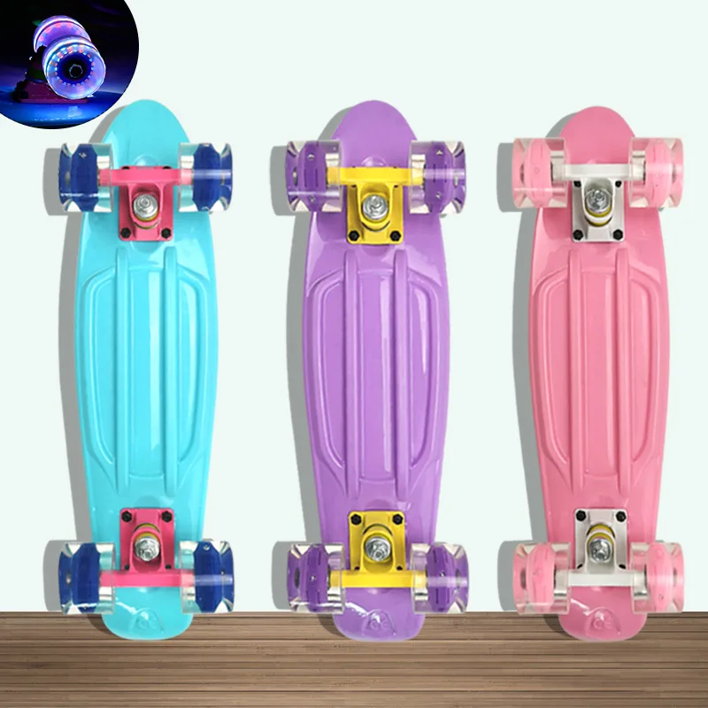 Led Glow Maple 4 Wheels Skateboard Children Rocker Board Sidewalk Skating Street Matte Surface Board Flash Surf Board 6 Colors
Led Glow Maple 4 Wheels Skateboard Children Rocker Board Sidewalk Skating Street Matte Surface Board Flash Surf Board 6 Colors