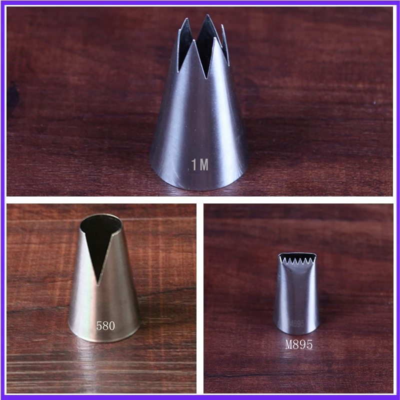 580,1M,M895 Large 304 Stainless Steel Decorating Tip Cake Nozzle Cake Puff Decorating Tools Icing Piping Sugarcraft Pastry Tip
580,1M,M895 Large 304 Stainless Steel Decorating Tip Cake Nozzle Cake Puff Decorating Tools Icing Piping Sugarcraft Pastry Tip