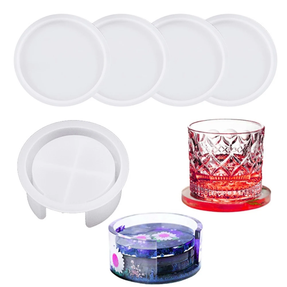 5Pcs Coaster Resin Silicone Mold Cup Mat Pad Mold Round Storage Tray Mold Jewelry Making Epoxy Mould Handmade Craft
5Pcs Coaster Resin Silicone Mold Cup Mat Pad Mold Round Storage Tray Mold Jewelry Making Epoxy Mould Handmade Craft