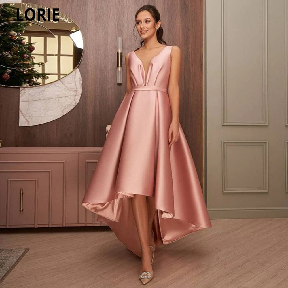 LORIE Short Front Long Back A Line Evening Dresses V-neck Dubai African Vestidos De Festa Robe Soirée Femme Prom Party Gowns
LORIE Short Front Long Back A Line Evening Dresses V-neck Dubai African Vestidos De Festa Robe Soirée Femme Prom Party Gowns