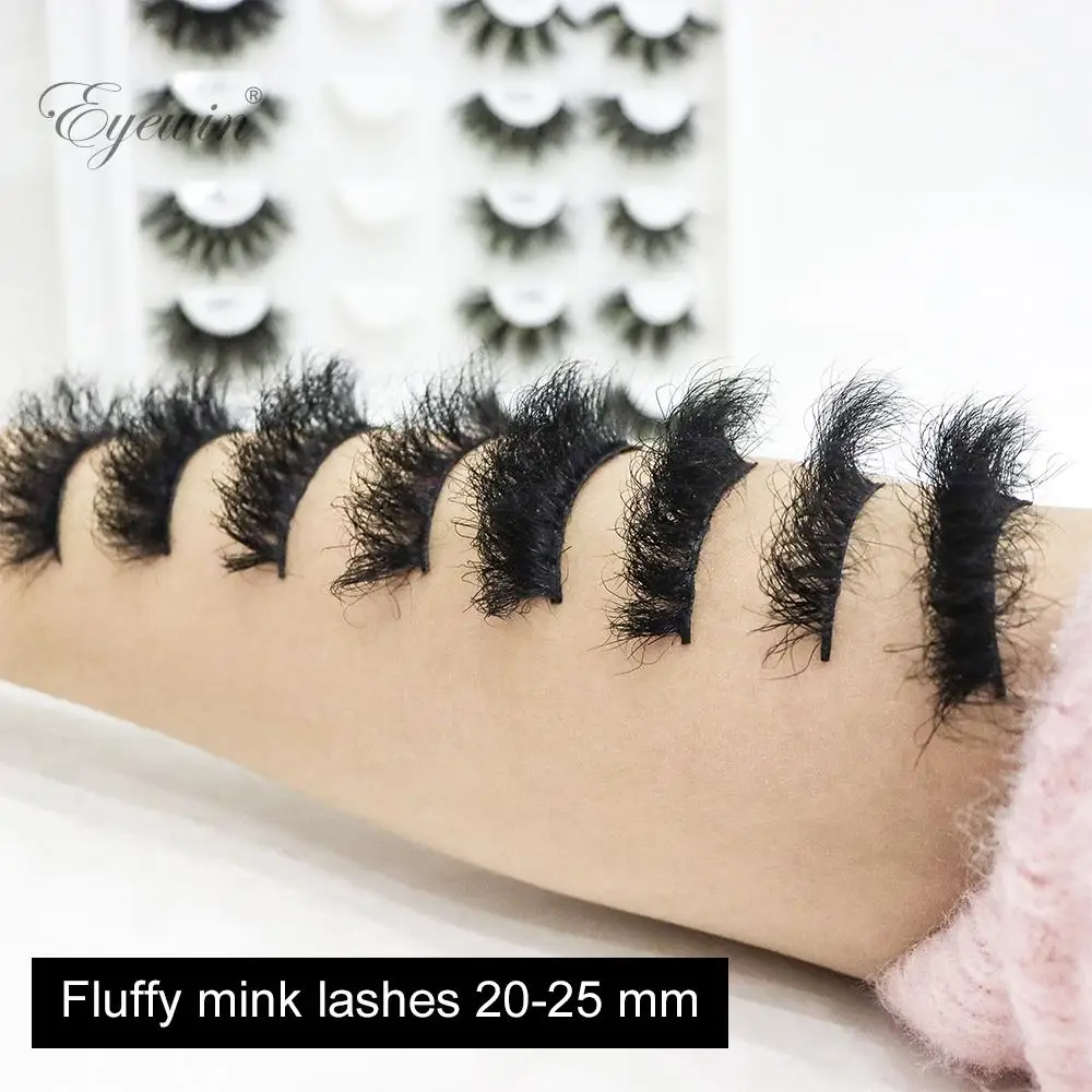 

Eyewin Fluffy Mink Lashes 3D Natural Soft Eyelash Messy Wispy Handmade Lash Crisscross Volume False Eyelashes Dramatic Makeup