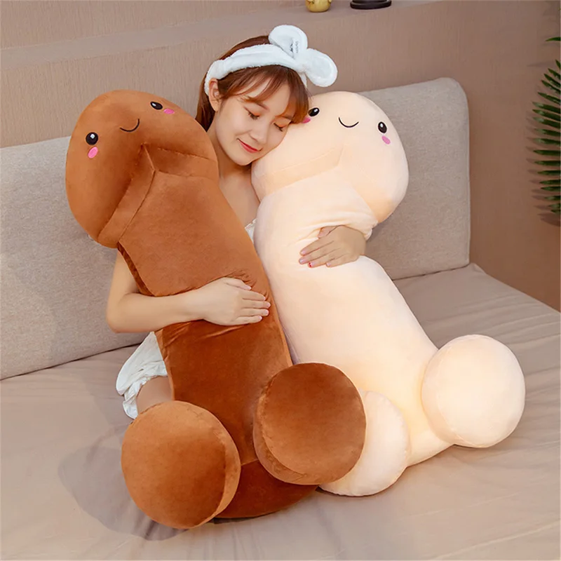 

30-110CM Long Lifelike Penis Plush Toy Stuffed Dick Trick Doll Real-life Penis expressions Plush Pillow Sexy Toy Gift Lovers