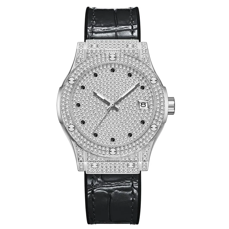 2021 New Automatic Mechanical Watch Ladies Full Diamond Watch Calendar Waterproof Clock Women Watches Pin Buckle Silicone Strap
2021 New Automatic Mechanical Watch Ladies Full Diamond Watch Calendar Waterproof Clock Women Watches Pin Buckle Silicone Strap