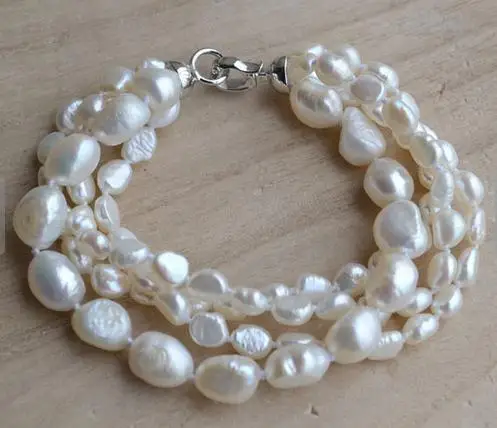 Unique Pearl Jewelry Genuine Pearl Bracelet 4 rows White Rice Freshwater Pearl Bracelet Charming Women Gift Fine Jewelry
Unique Pearl Jewelry Genuine Pearl Bracelet 4 rows White Rice Freshwater Pearl Bracelet Charming Women Gift Fine Jewelry