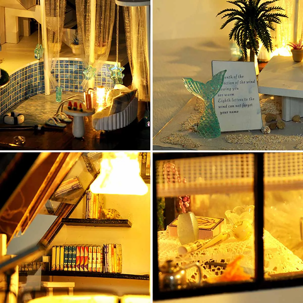 DIY Mini Dollhouse Dollhouse Mini Furniture House Children's Toys New Year Christmas Birthday Gift Assembled Villa Ornaments
DIY Mini Dollhouse Dollhouse Mini Furniture House Children's Toys New Year Christmas Birthday Gift Assembled Villa Ornaments