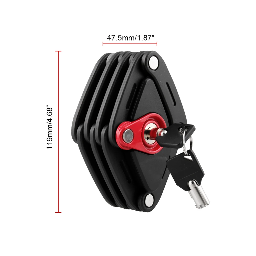 Delicate Foldable Bike Lock 2 Keys Strong Security High-safety Metal Folding Bicycle Motorcycle Chain Lock Cycling Accessories
Delicate Foldable Bike Lock 2 Keys Strong Security High-safety Metal Folding Bicycle Motorcycle Chain Lock Cycling Accessories