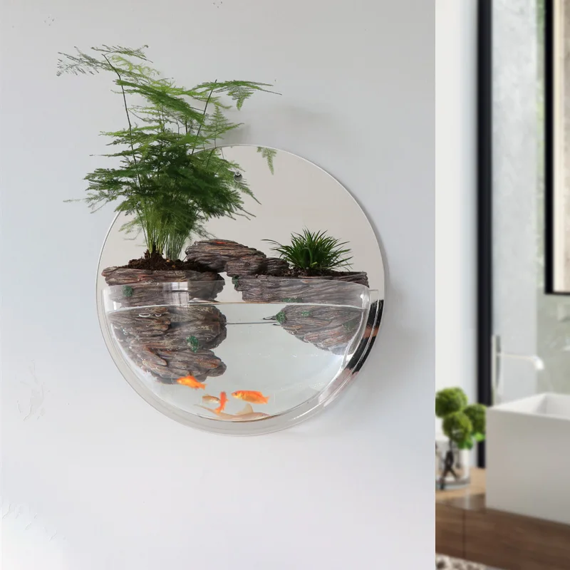 GY Wall-Mounted Fish Tank Wall Decorative Creative Self-Absorbent Plant Flowerpot Wall Pendant Hanging Fish Globe
GY Wall-Mounted Fish Tank Wall Decorative Creative Self-Absorbent Plant Flowerpot Wall Pendant Hanging Fish Globe
