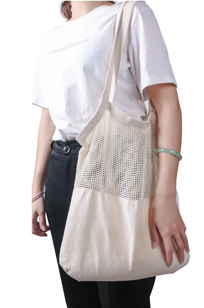 New high quality Mesh Tote Net Woven Reusable Bags Cotton Shopper Shopping Fruit Shoulder Bags
New high quality Mesh Tote Net Woven Reusable Bags Cotton Shopper Shopping Fruit Shoulder Bags