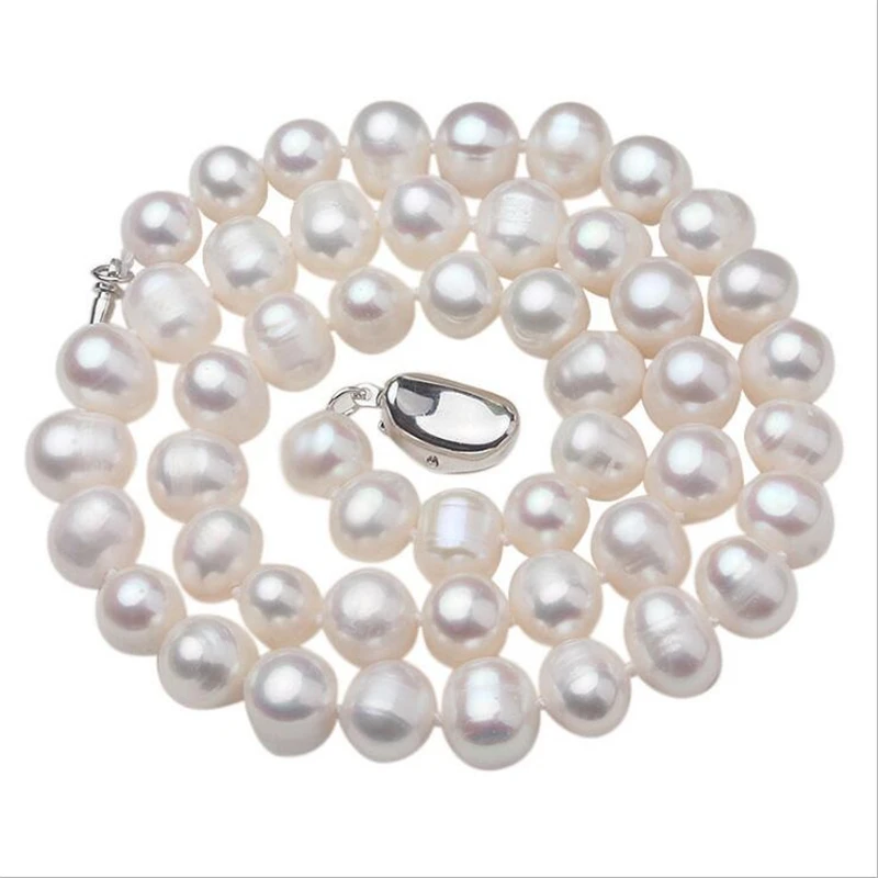 Real pearl 8-9mm Round White Pearl Necklace Natural Freshwater Pearl Sterling Choker Necklaces For Women Fashion Gift
Real pearl 8-9mm Round White Pearl Necklace Natural Freshwater Pearl Sterling Choker Necklaces For Women Fashion Gift
