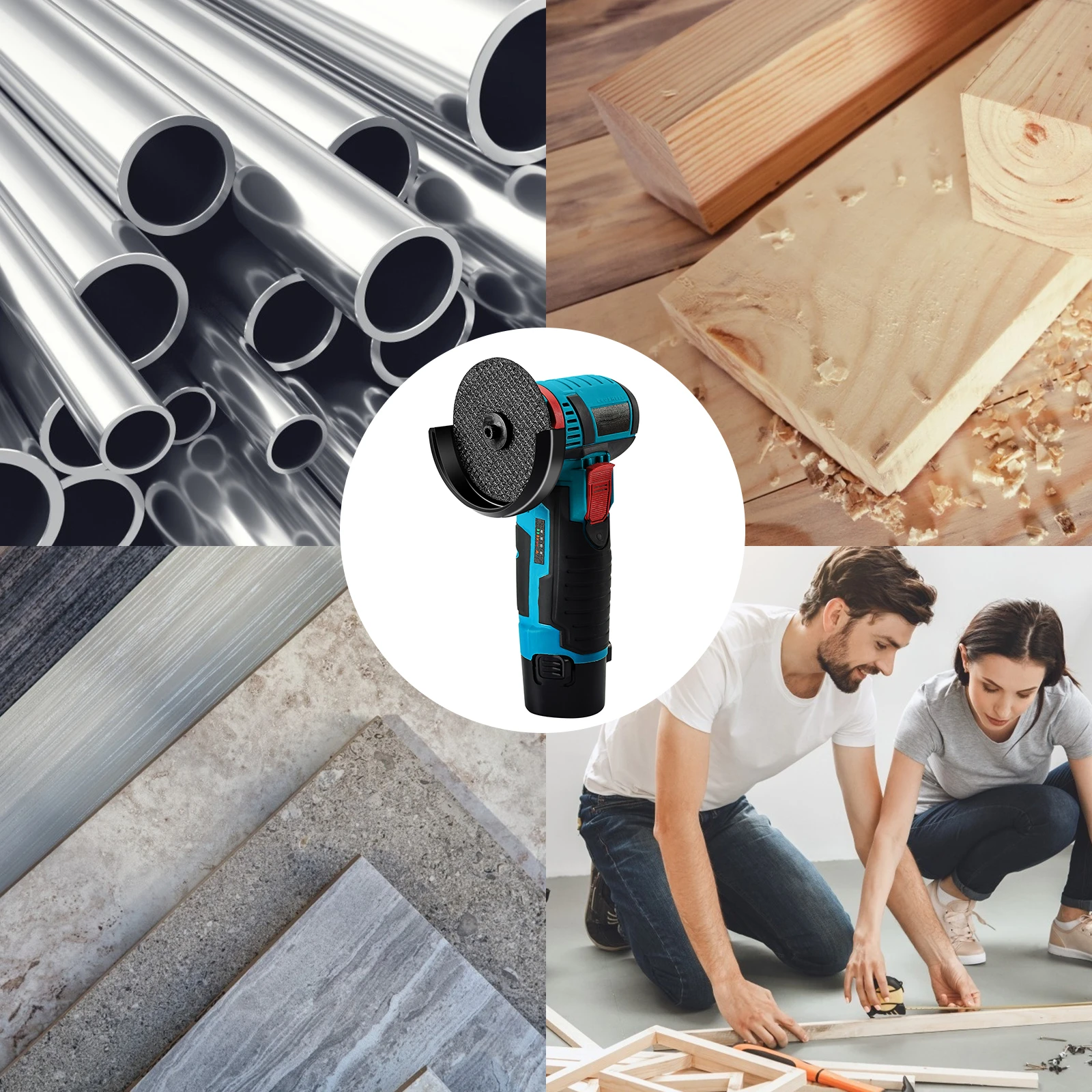 Mini Cordless Angle Grinder 19500 rpm Brushless Diamond Cutting Wheel Electric Grinding and Cutting Tools for Metal Steel /Wood
Mini Cordless Angle Grinder 19500 rpm Brushless Diamond Cutting Wheel Electric Grinding and Cutting Tools for Metal Steel /Wood
