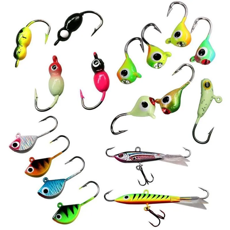 26pcs/box Mulity-types Winter Ice Fishing Lures Balancer Bait Set Fishing Lure Fake Accessories Leurre Hook Winter Artifici R8N7
26pcs/box Mulity-types Winter Ice Fishing Lures Balancer Bait Set Fishing Lure Fake Accessories Leurre Hook Winter Artifici R8N7
