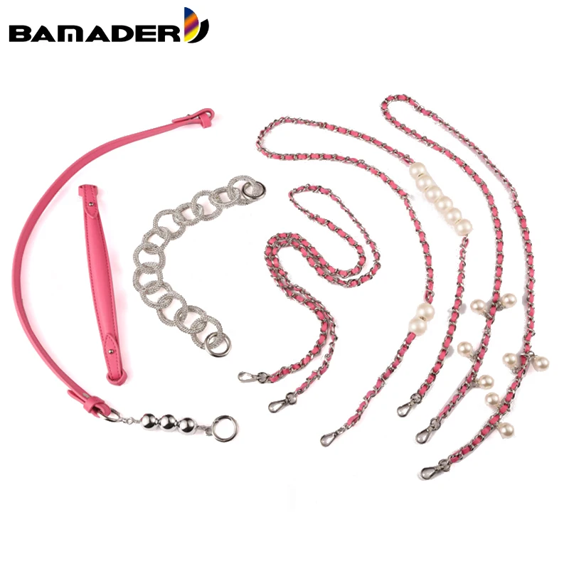 Rhinestone Hand Wrist Strap Rose Red Leather Pearl Chain Bag Shoulder Strap 8 Style Bag Straps to Alter Brand Bags Accessories
Rhinestone Hand Wrist Strap Rose Red Leather Pearl Chain Bag Shoulder Strap 8 Style Bag Straps to Alter Brand Bags Accessories