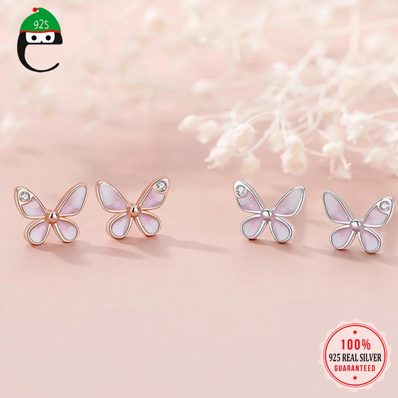 ElfoPlataSi Fashion 925 Sterling Silver Glaze Insect Butterfly Zircon Stud Earrings For Women Wedding Christmas Jewelry DA1242
ElfoPlataSi Fashion 925 Sterling Silver Glaze Insect Butterfly Zircon Stud Earrings For Women Wedding Christmas Jewelry DA1242