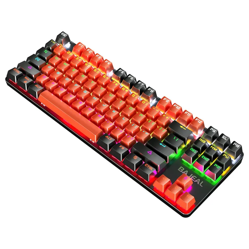 BAJEAL K200 87 Keys Mechanical Gaming Keyboards Wired Keyboard With Green Key Switches Linear Switch Puller
BAJEAL K200 87 Keys Mechanical Gaming Keyboards Wired Keyboard With Green Key Switches Linear Switch Puller