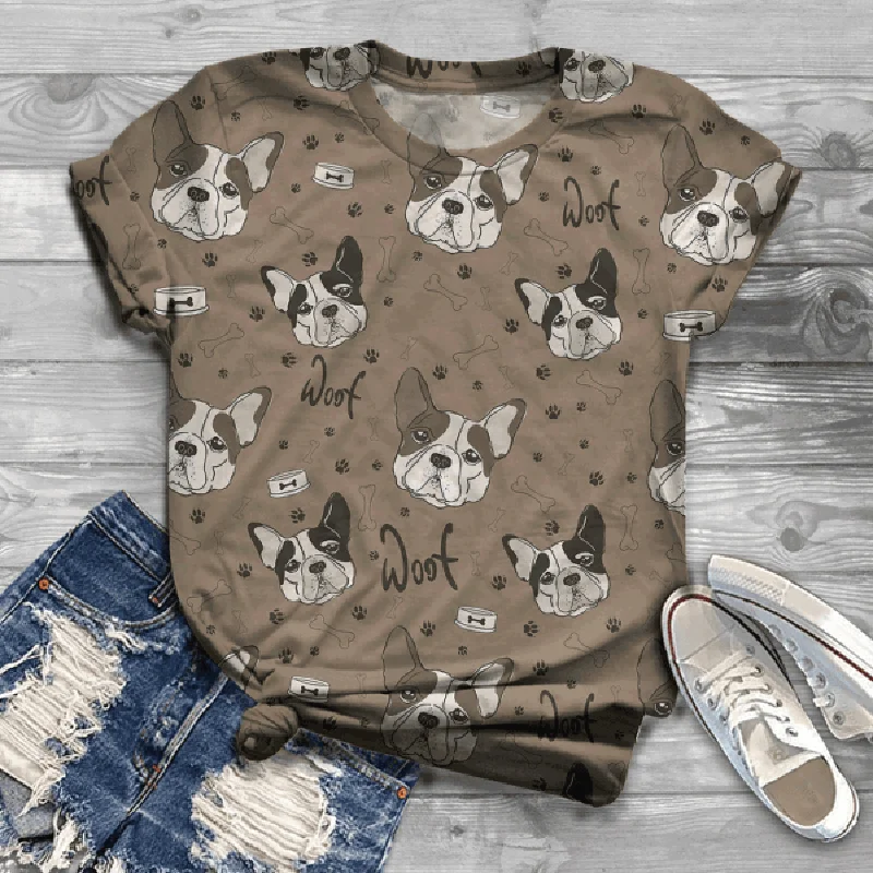 Fashion Women T-shirts Short Sleeve 3D Cartoon Dog Printed Harajuku O-neck Tops Tee T-shirt Casual Top Camisetas Mujer
Fashion Women T-shirts Short Sleeve 3D Cartoon Dog Printed Harajuku O-neck Tops Tee T-shirt Casual Top Camisetas Mujer