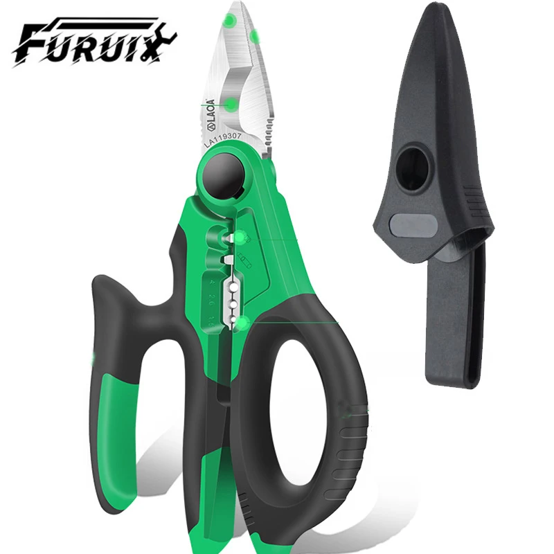 7 inch Multifunctional Electricians Shears Wire Cutter Wire Stripping Crimping Tools Terminal Cut
7 inch Multifunctional Electricians Shears Wire Cutter Wire Stripping Crimping Tools Terminal Cut