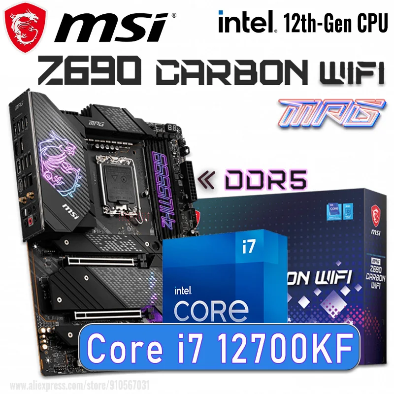 LGA 1700 MSI MPG Z690 CARBON WIFI с Intel Core i7 12700KF материнская плата Combo i7 Intel процессор 12-го поколения 12-ядерный Z690 Placa-MOM Kit
LGA 1700 MSI MPG Z690 CARBON WIFI с Intel Core i7 12700KF материнская плата Combo i7 Intel процессор 12-го поколения 12-ядерный Z690 Placa-MOM Kit
