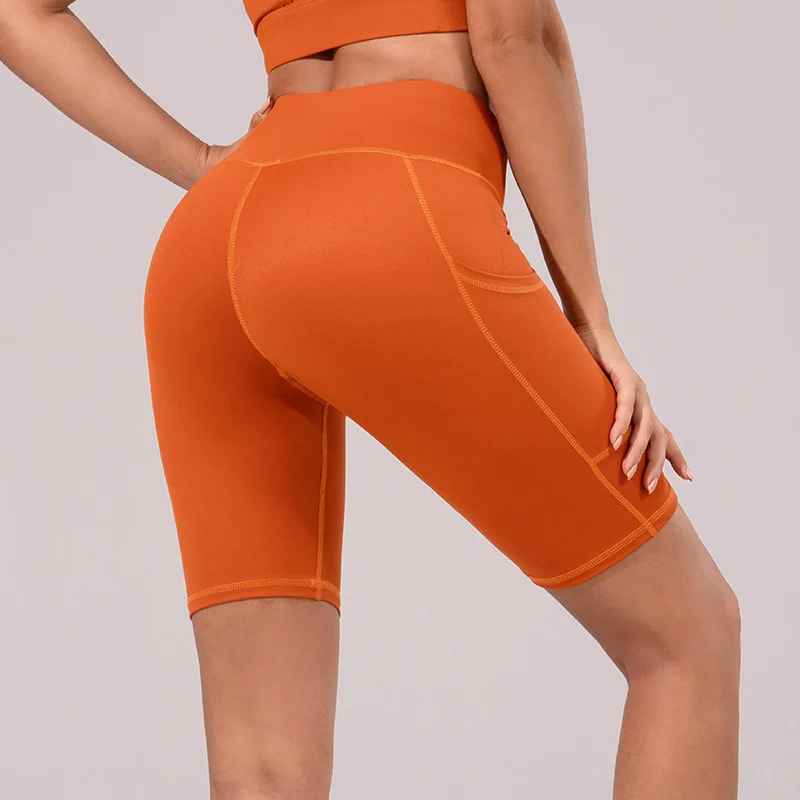 New sports fitness running pocket tight quick drying 5-point Yoga Pants short cycling pants
New sports fitness running pocket tight quick drying 5-point Yoga Pants short cycling pants