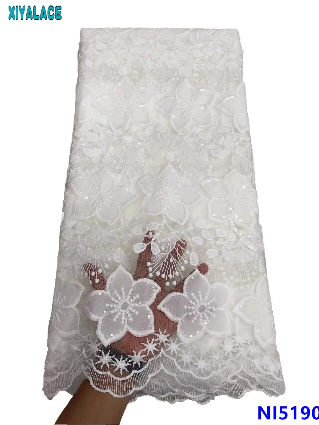 French Sequins Lace Fabric Nigerian Lace Fabric 2020 High Quality Lace Satin Net lace Embroidery Laces with Sequins KSNI5190
French Sequins Lace Fabric Nigerian Lace Fabric 2020 High Quality Lace Satin Net lace Embroidery Laces with Sequins KSNI5190