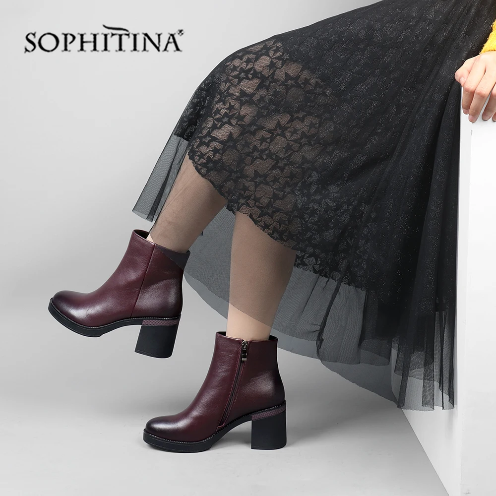 SOPHITINA/Модные женские ботинки на молнии; Высококачественная удобная обувь из натуральной кожи с круглым носком; Лидер продаж; Новые ботильон...
SOPHITINA/Модные женские ботинки на молнии; Высококачественная удобная обувь из натуральной кожи с круглым носком; Лидер продаж; Новые ботильон...