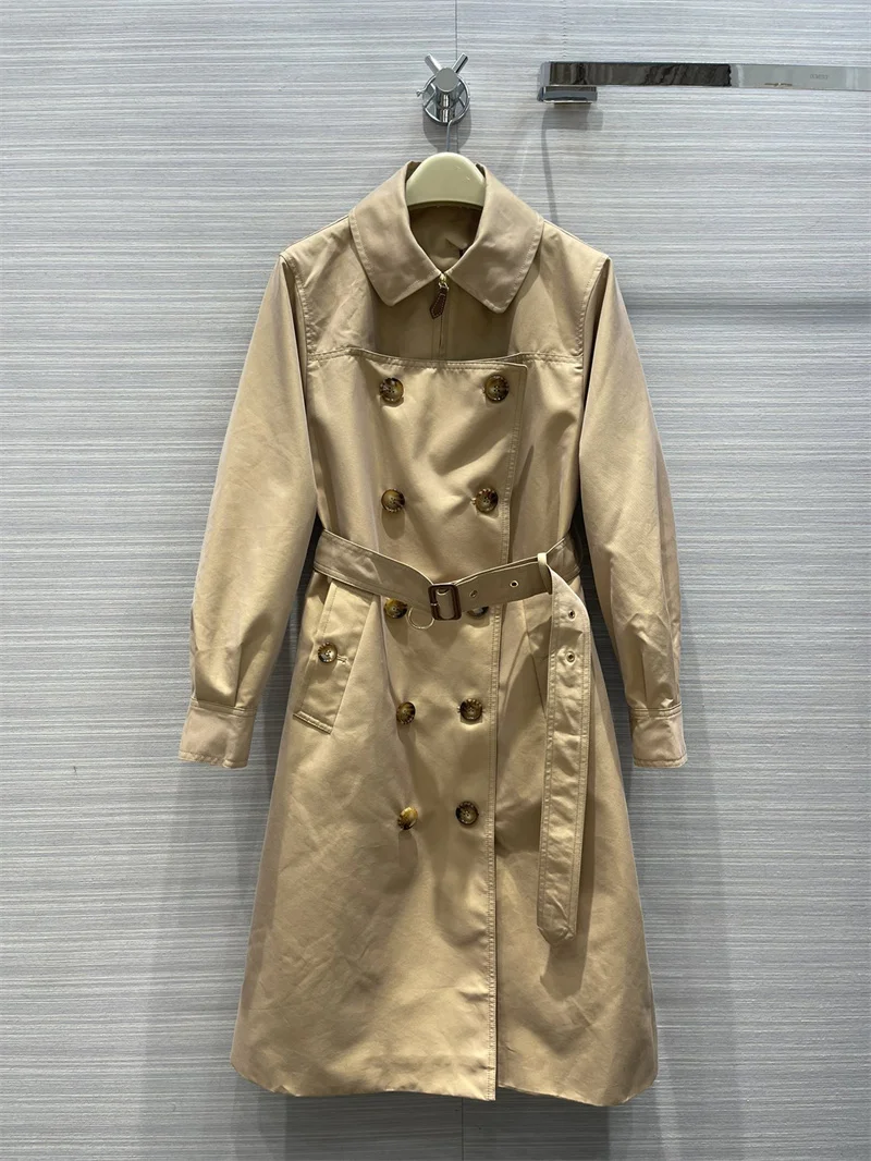 2021 Winter fashion trench high quality women new slim double breasted belt long trench coats
2021 Winter fashion trench high quality women new slim double breasted belt long trench coats