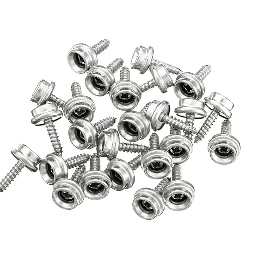 75 Pcs/Set Steel Fasteners Caps Screw Press Studs Button Snaps Canvas Tent Clothing Tool Kit For Marine Boat Cover Awnings | Автомобили и