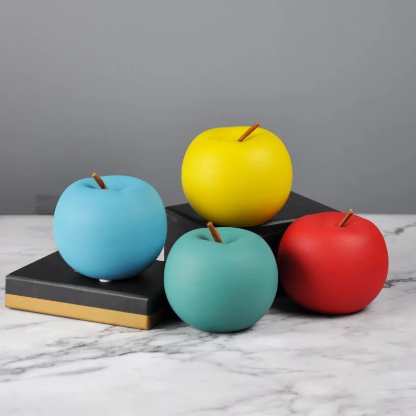 1pcs Nordic Macaron Creative Ceramic Apple Ornaments for Living Room Wine Cabinet Decoration
1pcs Nordic Macaron Creative Ceramic Apple Ornaments for Living Room Wine Cabinet Decoration