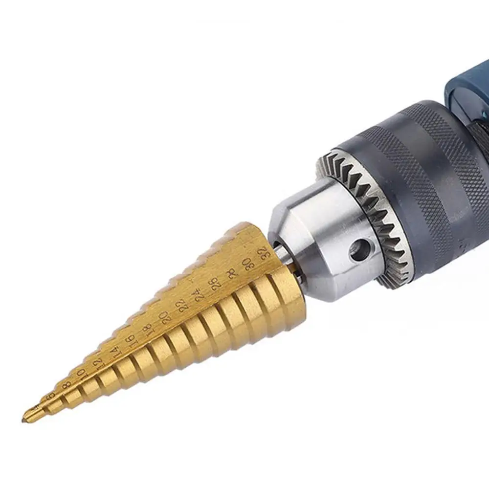 3pcs Step Drill Bit Set Hss Cobalt Multiple Hole Cobalt Titanium Conical Carbide Drill Perforator Hole Cutter Tool 
3pcs Step Drill Bit Set Hss Cobalt Multiple Hole Cobalt Titanium Conical Carbide Drill Perforator Hole Cutter Tool